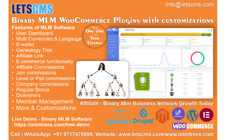 Binary MLM eCommerce Plan | Multilevel Binary Affiliate Tree (MLM) Software